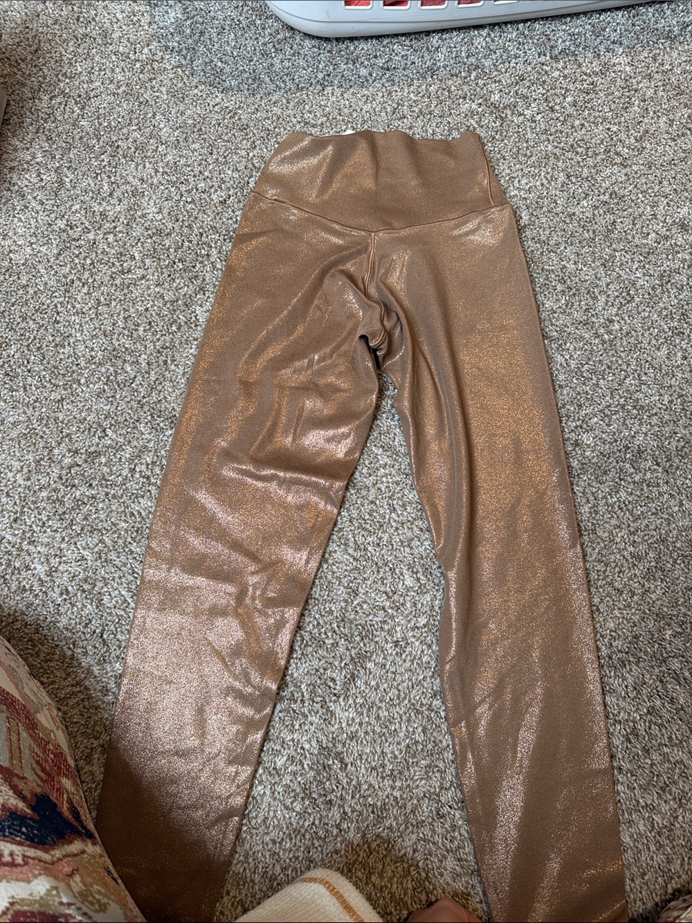 aerie Metallic Bronze High-Waist Leggings - Picture 6 of 6